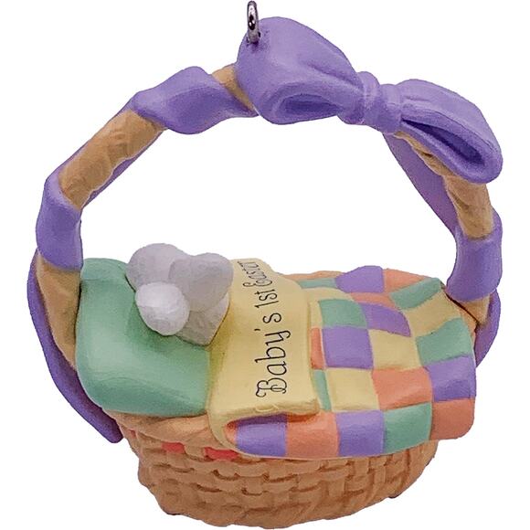 1994 Hallmark Keepsake Easter Ornament Baby's First Easter Dated 1994 in Box - Picture 4 of 7